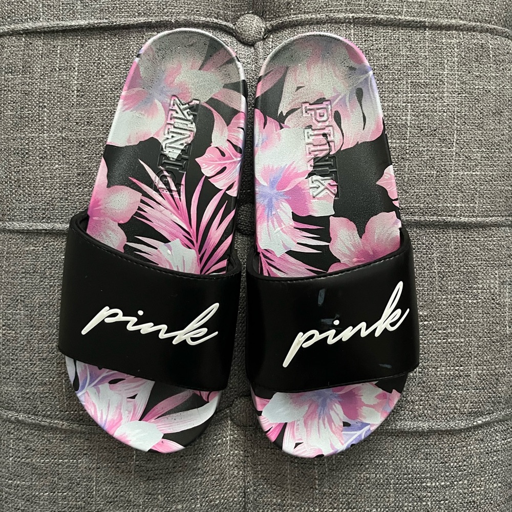 Pink pool slides